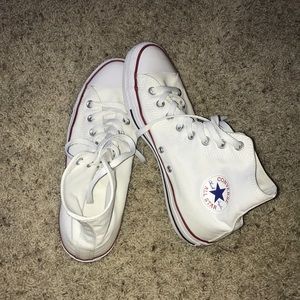 White Hightop Converse